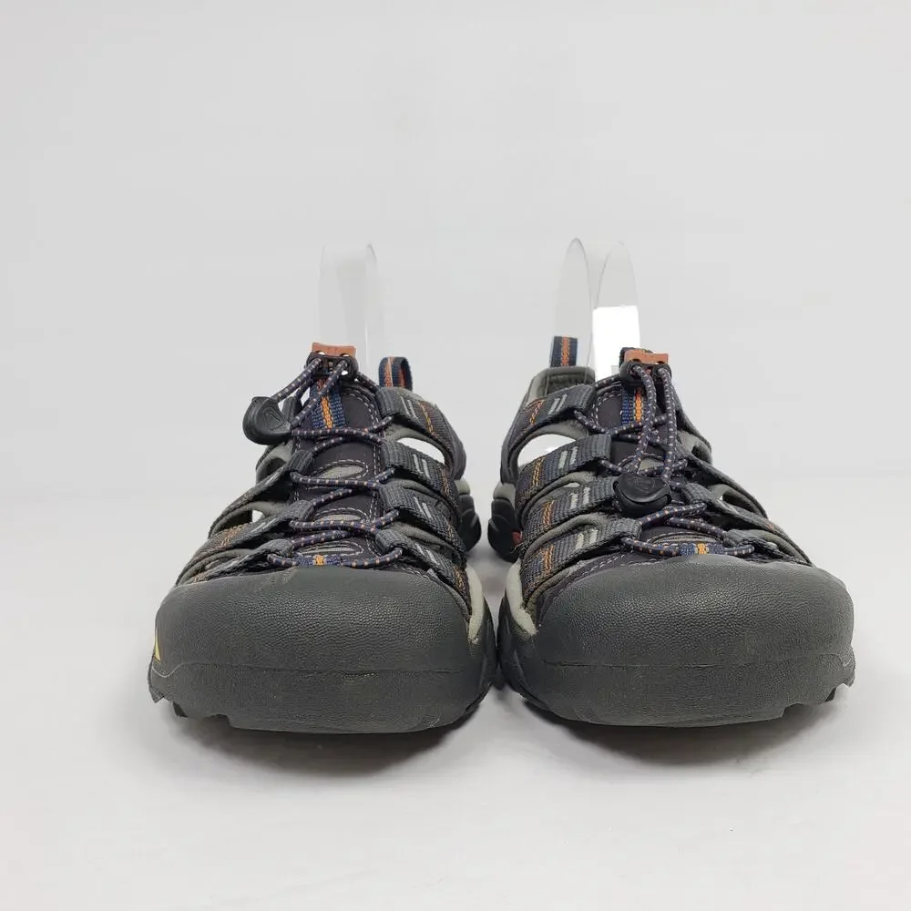 Keen Newport H2 Mens Sz 7.5 Gray Blue Outdoor Waterproof Fisherman Sandals Shoes